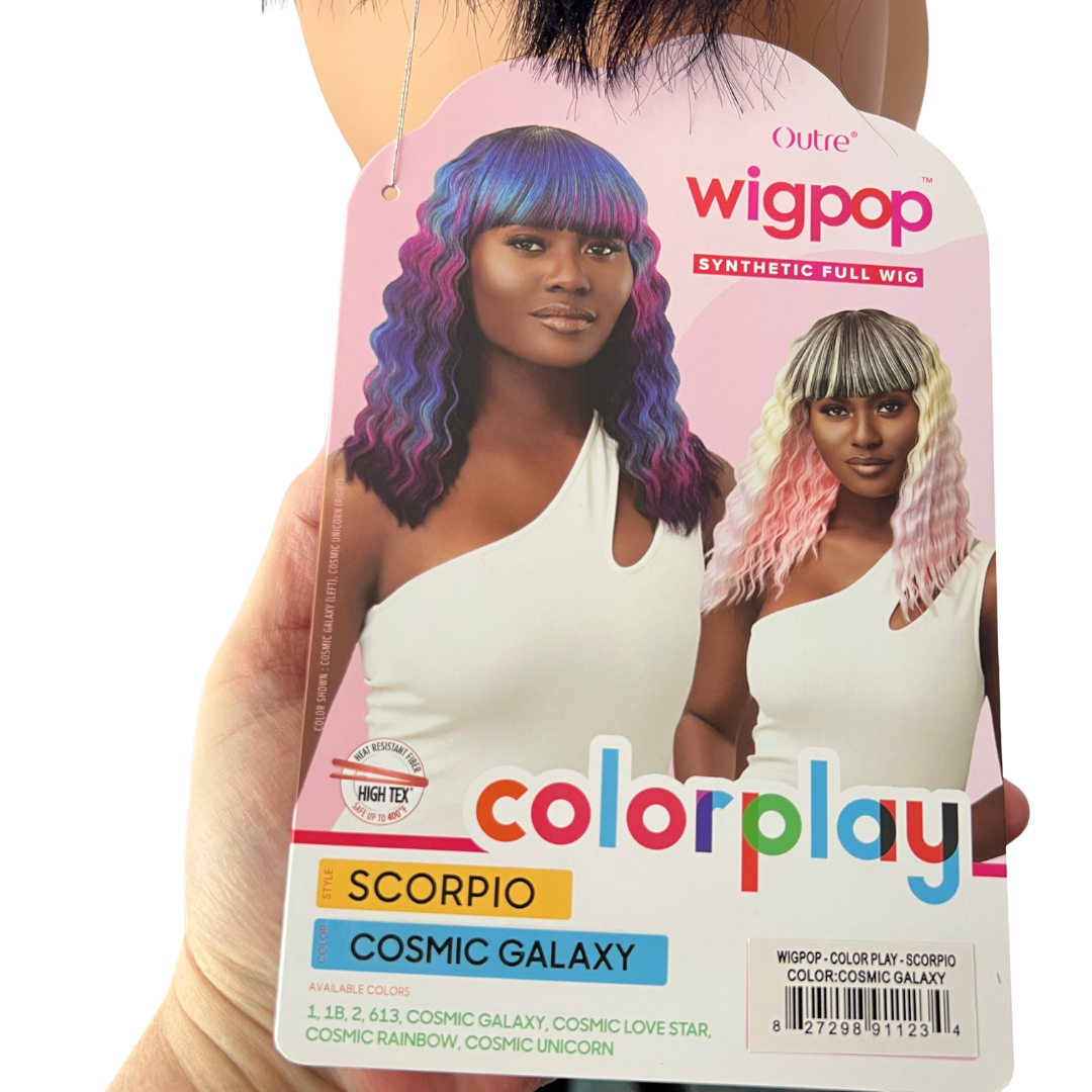 Outre Wigpop Color Play Synthetic Hair Wig - SCORPIO - COSMIC GALAXY