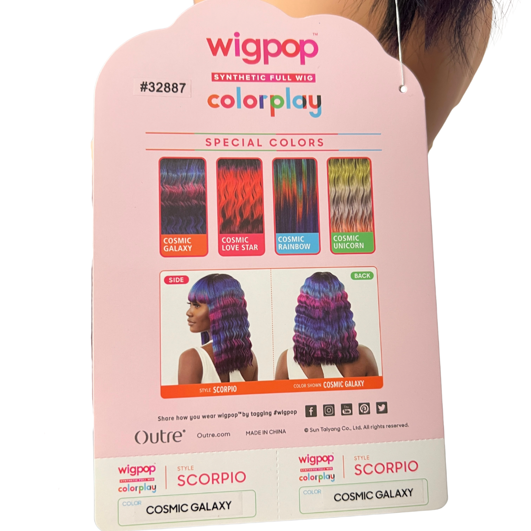 Outre Wigpop Color Play Synthetic Hair Wig - SCORPIO - COSMIC GALAXY