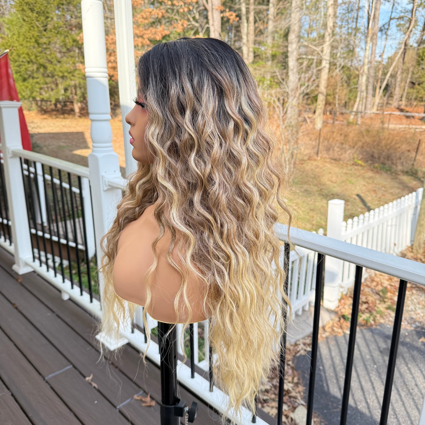 Shawna - Dirty blonde Curly synthetic wig
