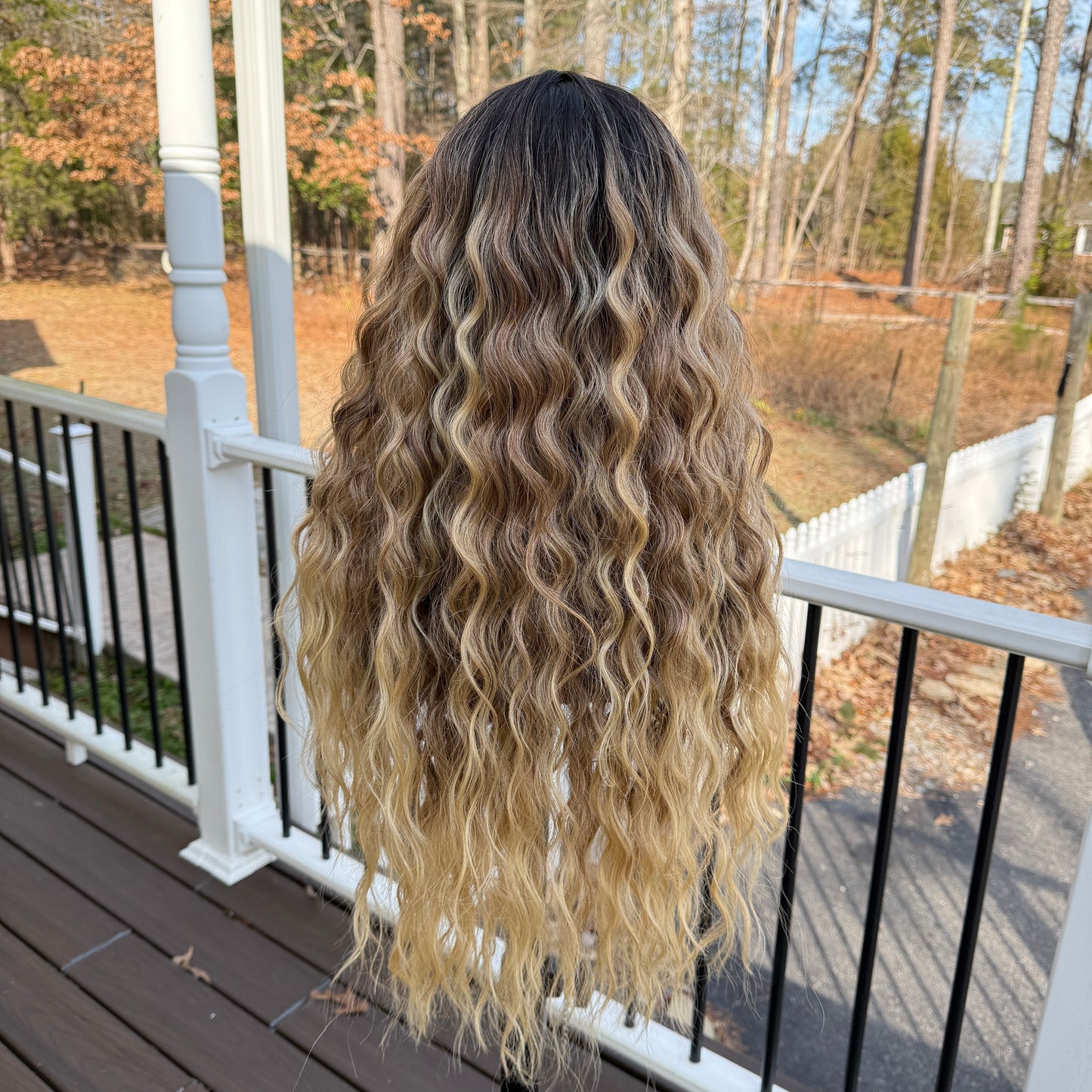 Shawna - Dirty blonde Curly synthetic wig