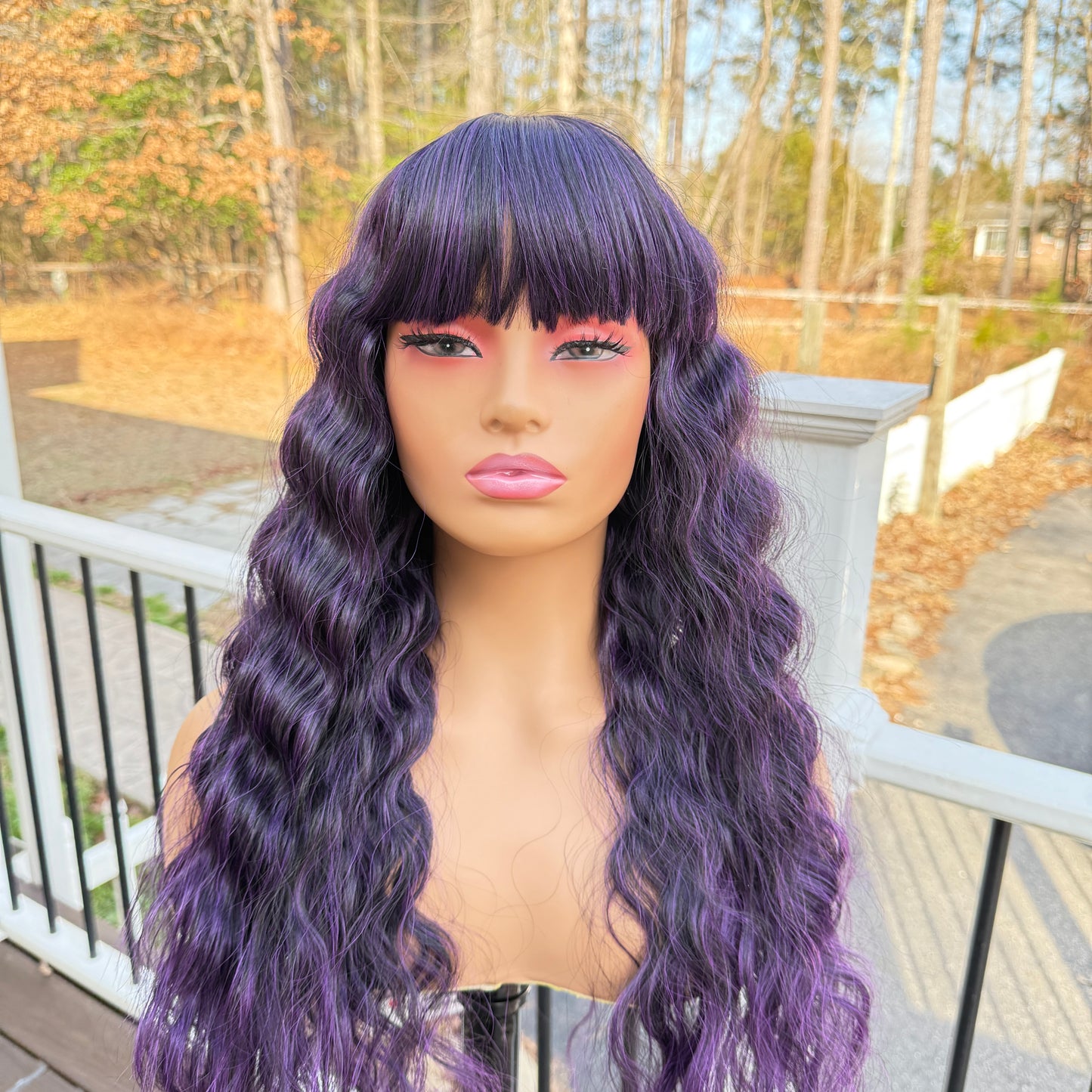 Purple Sensual Vella Vella Synthetic Full Wig - Jane - RMPUR