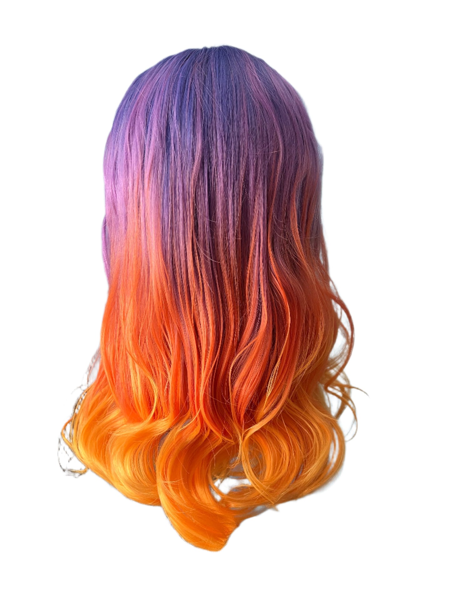 Twilight - Ombre Purple and Orange Synthetic Lace Frontal wig