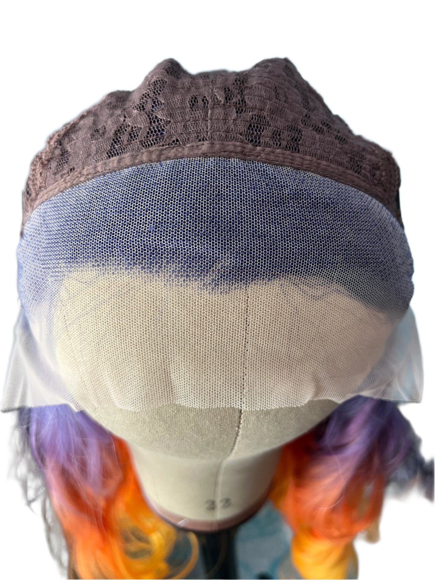 Twilight - Ombre Purple and Orange Synthetic Lace Frontal wig
