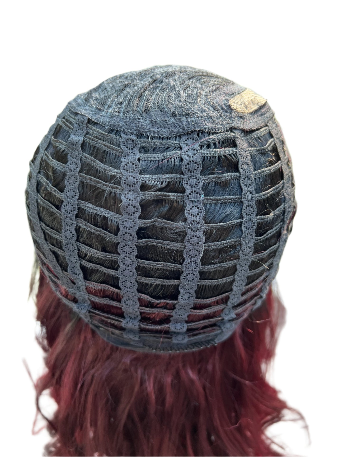 Tara - Red lacefront wig - Dark root ombre reds synthetic lace front wig