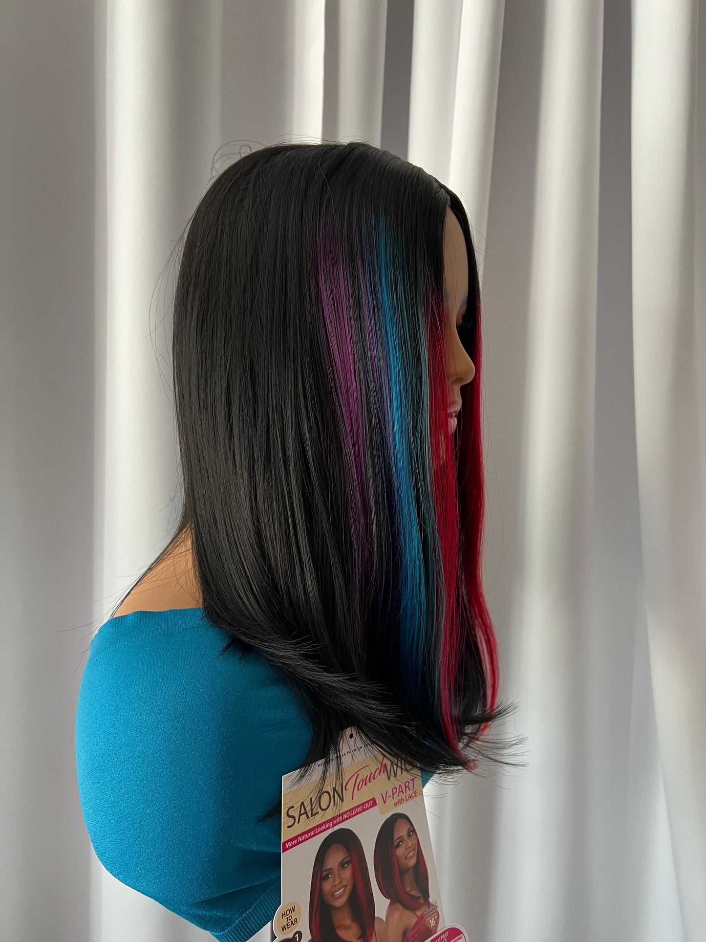 16" Rainbow wig Motown Tress Wig V-Part Lace VPL.ST16
