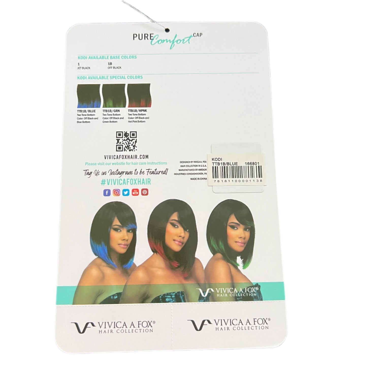 KODI - Vivica Fox Straight Layered Bob Wig Kodi 11"