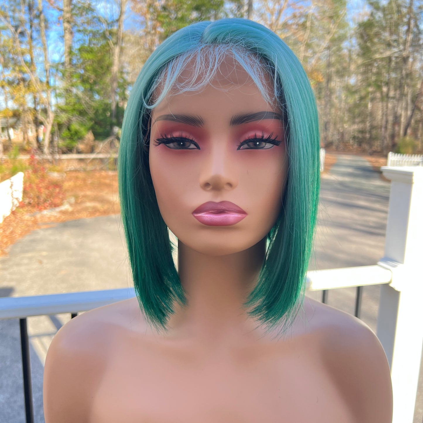 Green wig - Janet Collection Synthetic Deep Part Color Me Lace Front Wig - CUTE