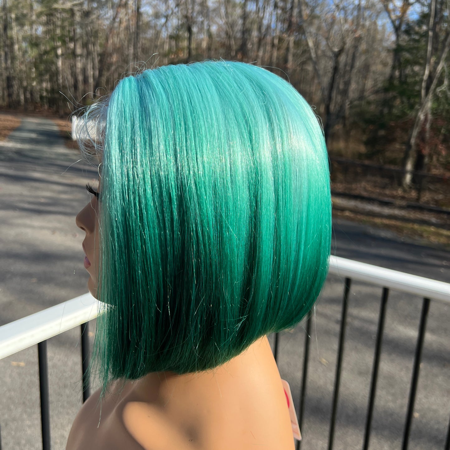 Green wig - Janet Collection Synthetic Deep Part Color Me Lace Front Wig - CUTE