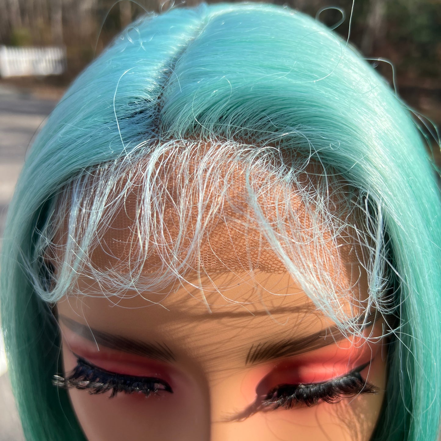 Green wig - Janet Collection Synthetic Deep Part Color Me Lace Front Wig - CUTE