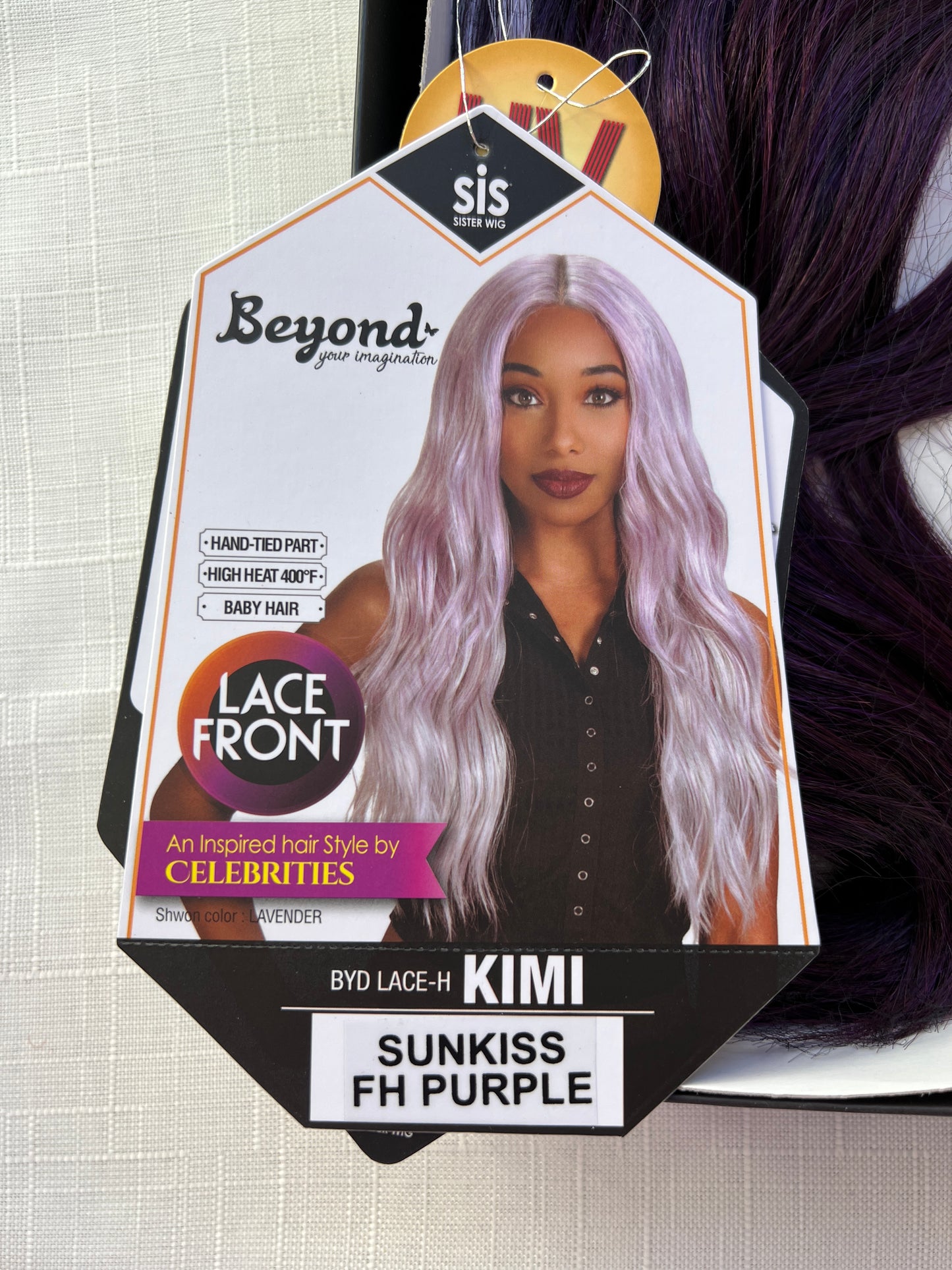 SUNKISS UV Activated Color Wig - Zury Sis Purple Lace Front Wig BYD-LACE H KIMI