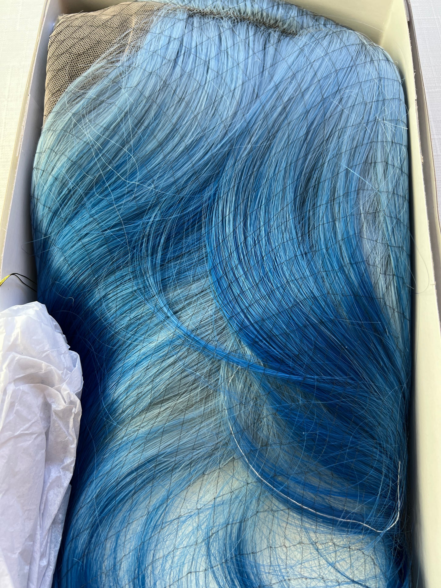 Bobbi Boss Synthetic HD Deep Part Lace Blue Wig - MLF635 LAILA - AQUA BLUE