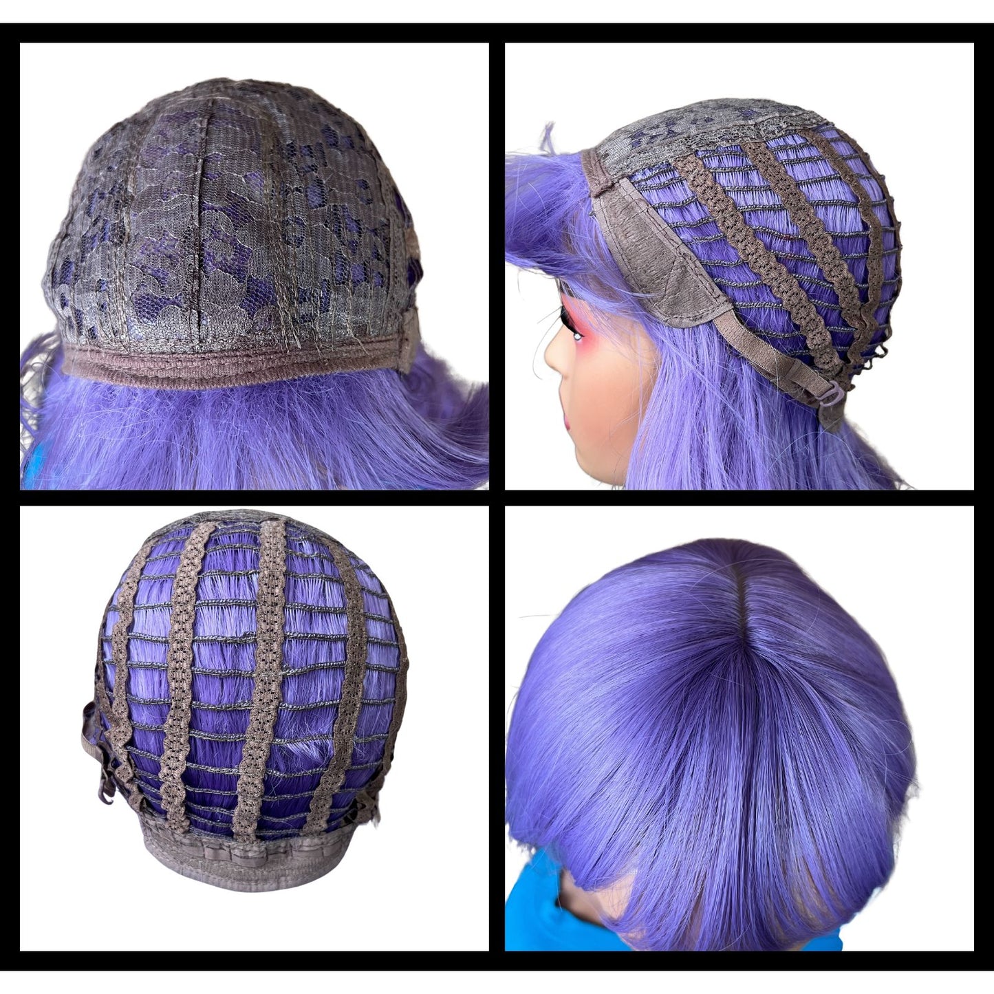 Melody - Purple and blue synthetic wig