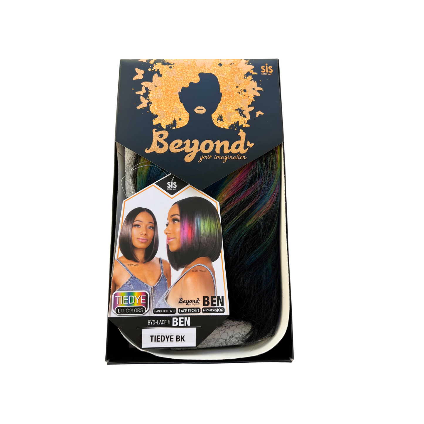 Rainbow Holographic Wig - Zury Sis BYD-LACE H BEN - TIEDYE BK