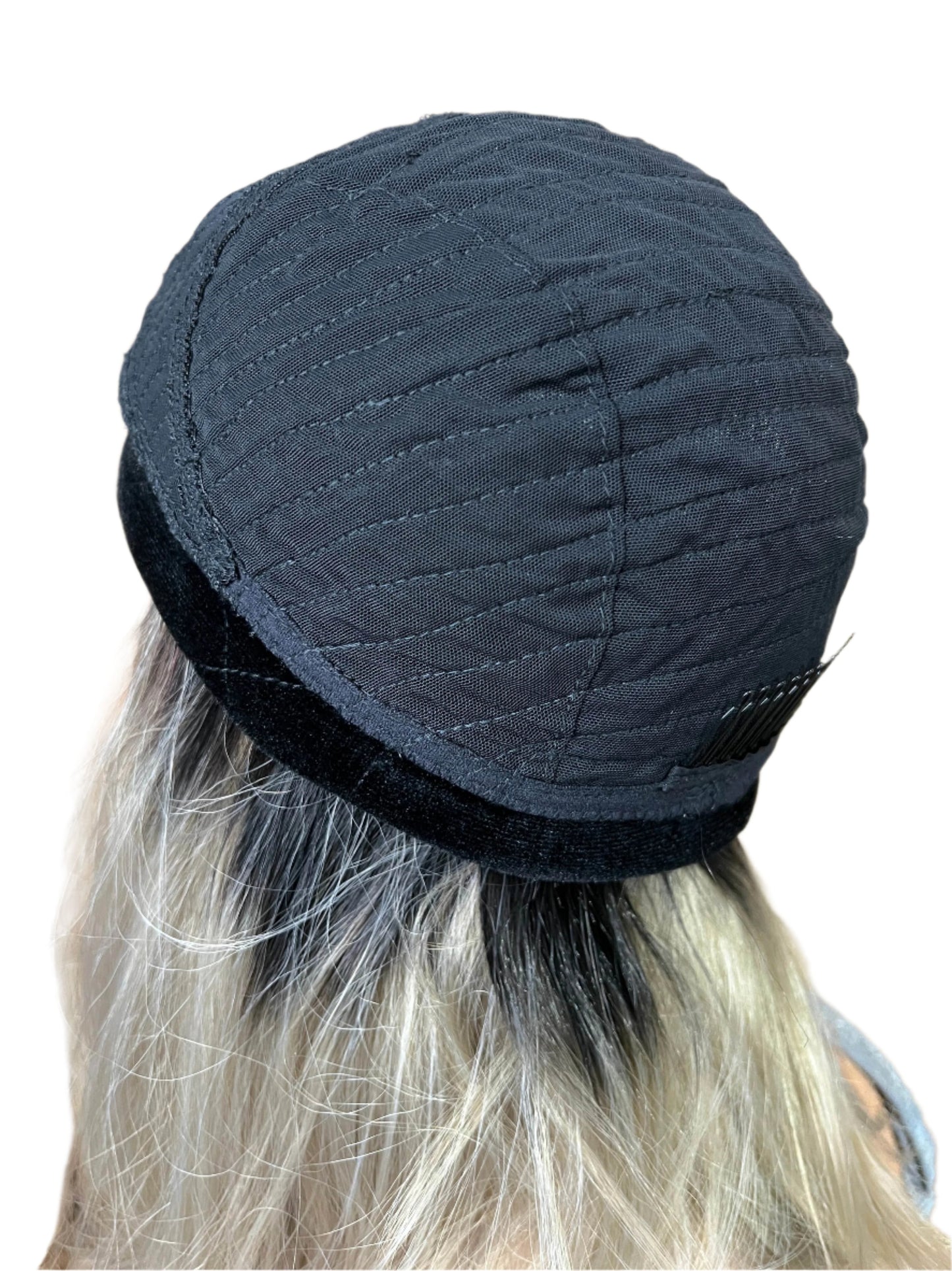 Connie 16” Blonde & Brown Headband Wig – Heat-Safe Synthetic, Easy Wear