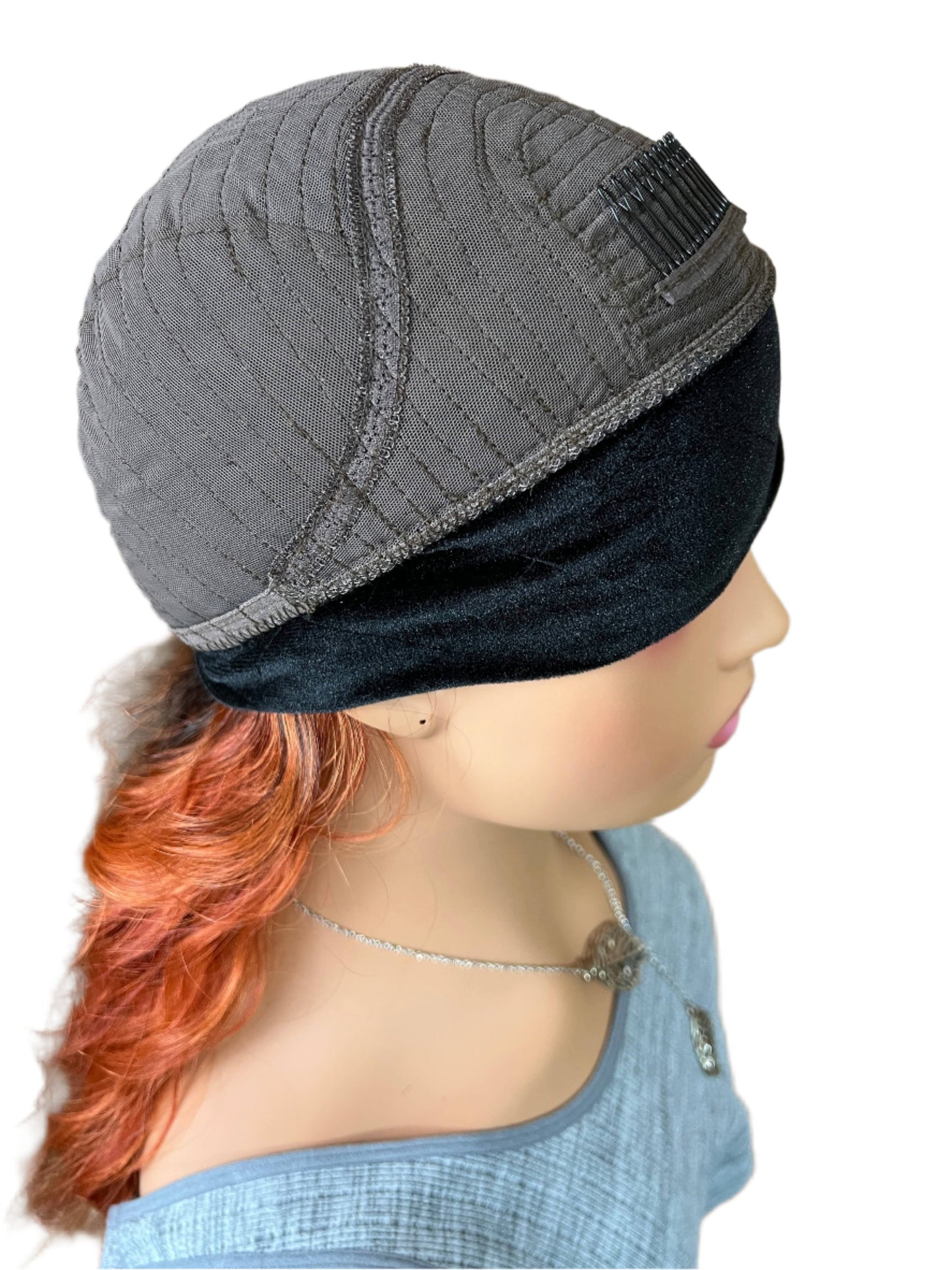 Bridget - Orange ginger headband wig