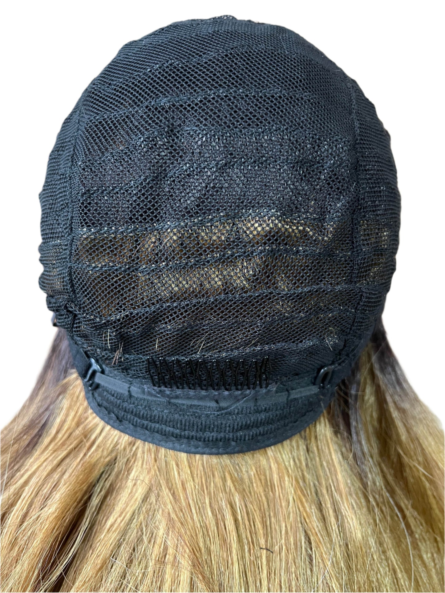Persephone - Dark root ombre brown blonde wig