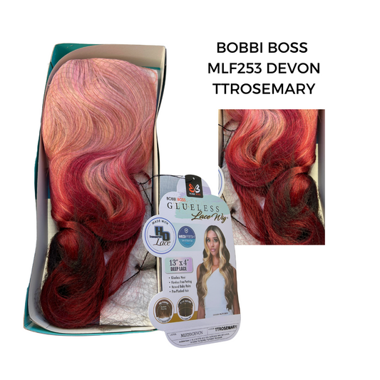 Bobbi Boss Glueless Premium Synthetic 13 x 4 Deep HD Lace Frontal Wig - MLF253 Devon