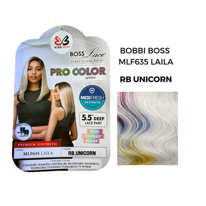 Bobbi Boss Synthetic HD Deep Part Lace Wig - MLF635 LAILA