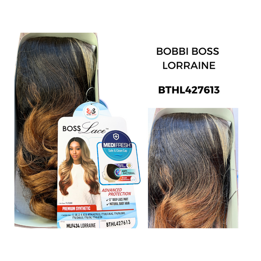 Bobbi Boss Synthetic 5" Deep Part Lace Front Wig - MLF434 LORRAINE