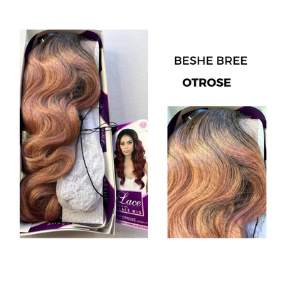 Pink Beshe Lady Deep Part Swiss Lace Front Wig - BREE - OTROSE