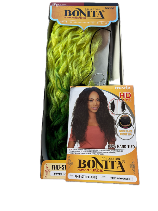 Whole 360 Lace Front Bonita FHB-Stephanie - TTYELLOW/GREEN