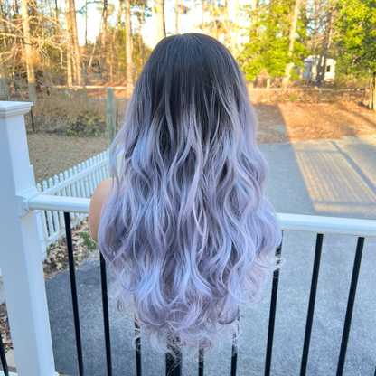 Ellie - Lavender Gray Synthetic Wig