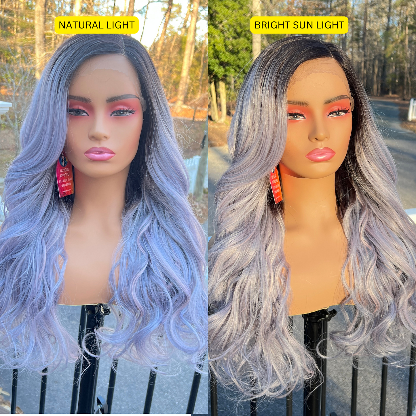 Ellie - Lavender Gray Synthetic Wig