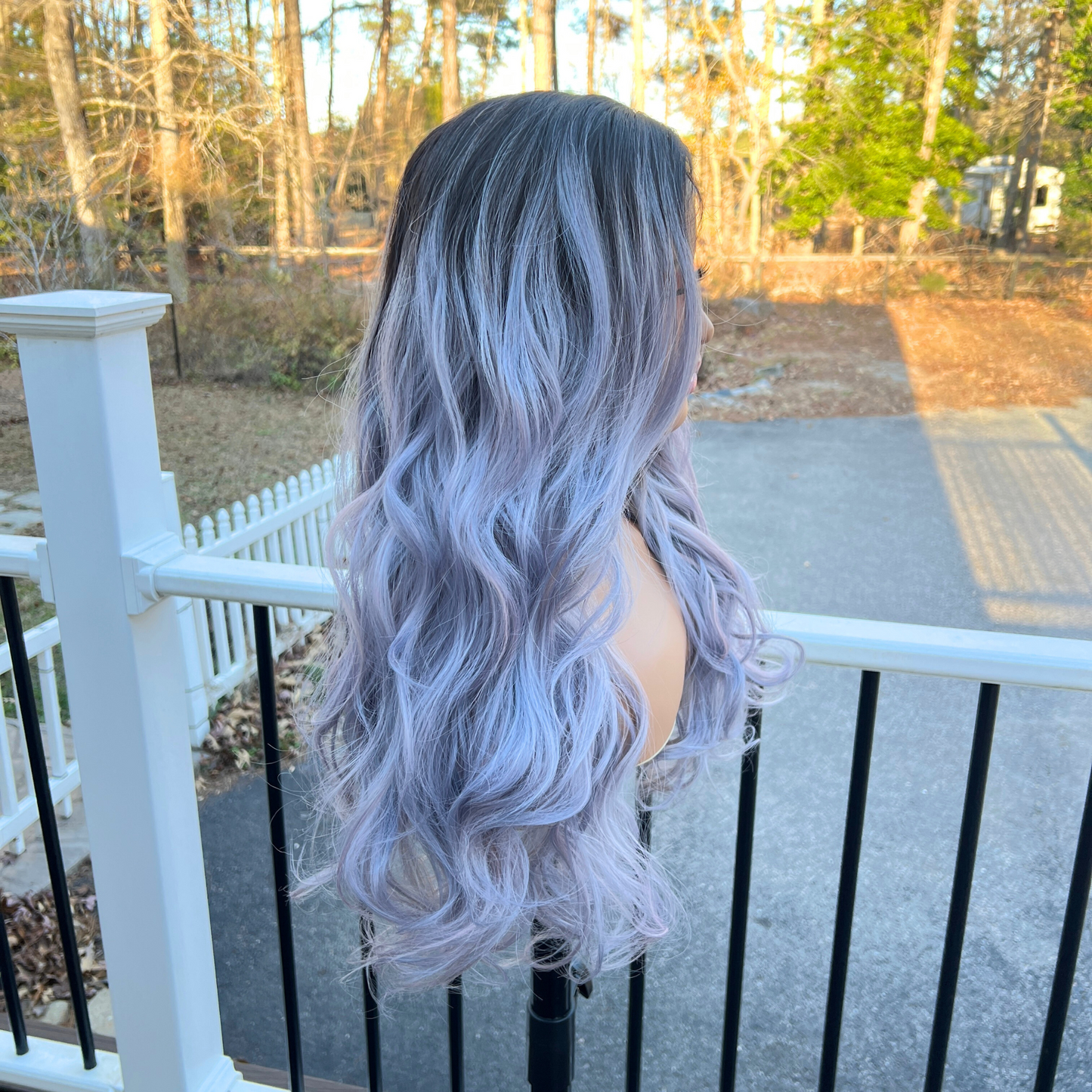 Ellie - Lavender Gray Synthetic Wig