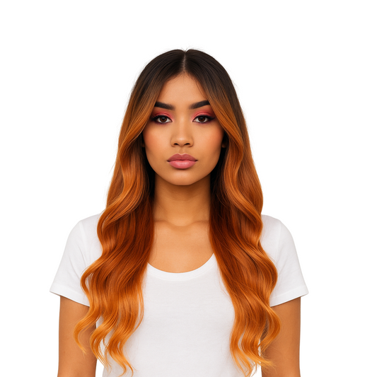 Ginger - Orange lace frontal wig