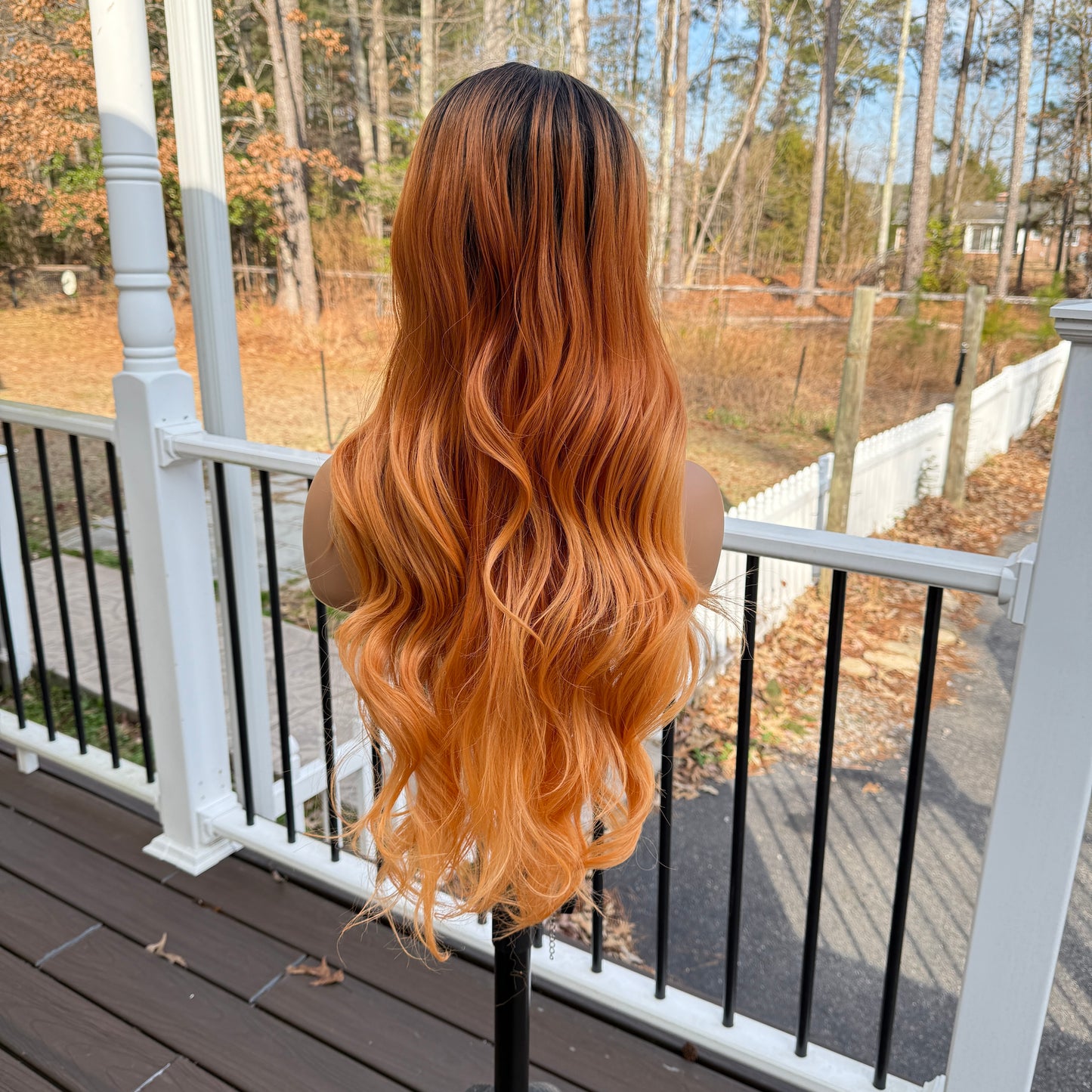 Ginger - Orange lace frontal wig