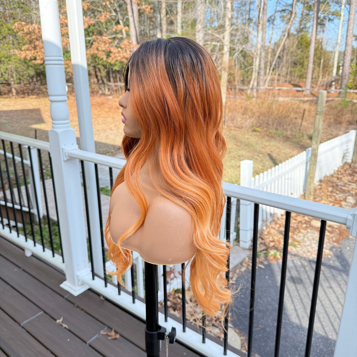 Ginger - Orange lace frontal wig