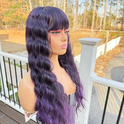 Purple Sensual Vella Vella Synthetic Full Wig - Jane - RMPUR