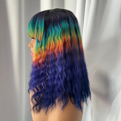 Outre Wigpop Color Play Synthetic Hair Wig - SCORPIO - COSMIC RAINBOW