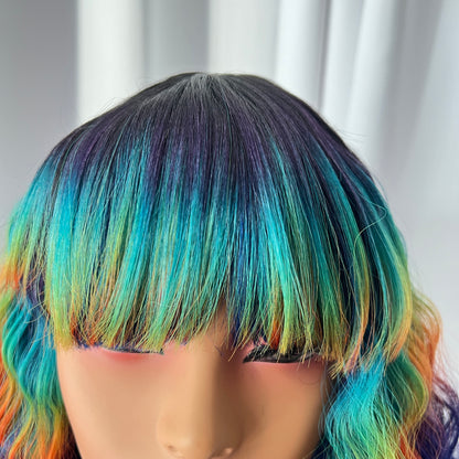 Outre Wigpop Color Play Synthetic Hair Wig - SCORPIO - COSMIC RAINBOW