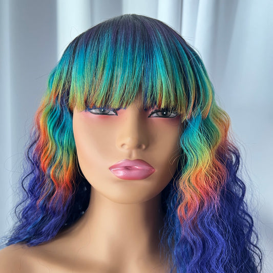 Outre Wigpop Color Play Synthetic Hair Wig - SCORPIO - COSMIC RAINBOW