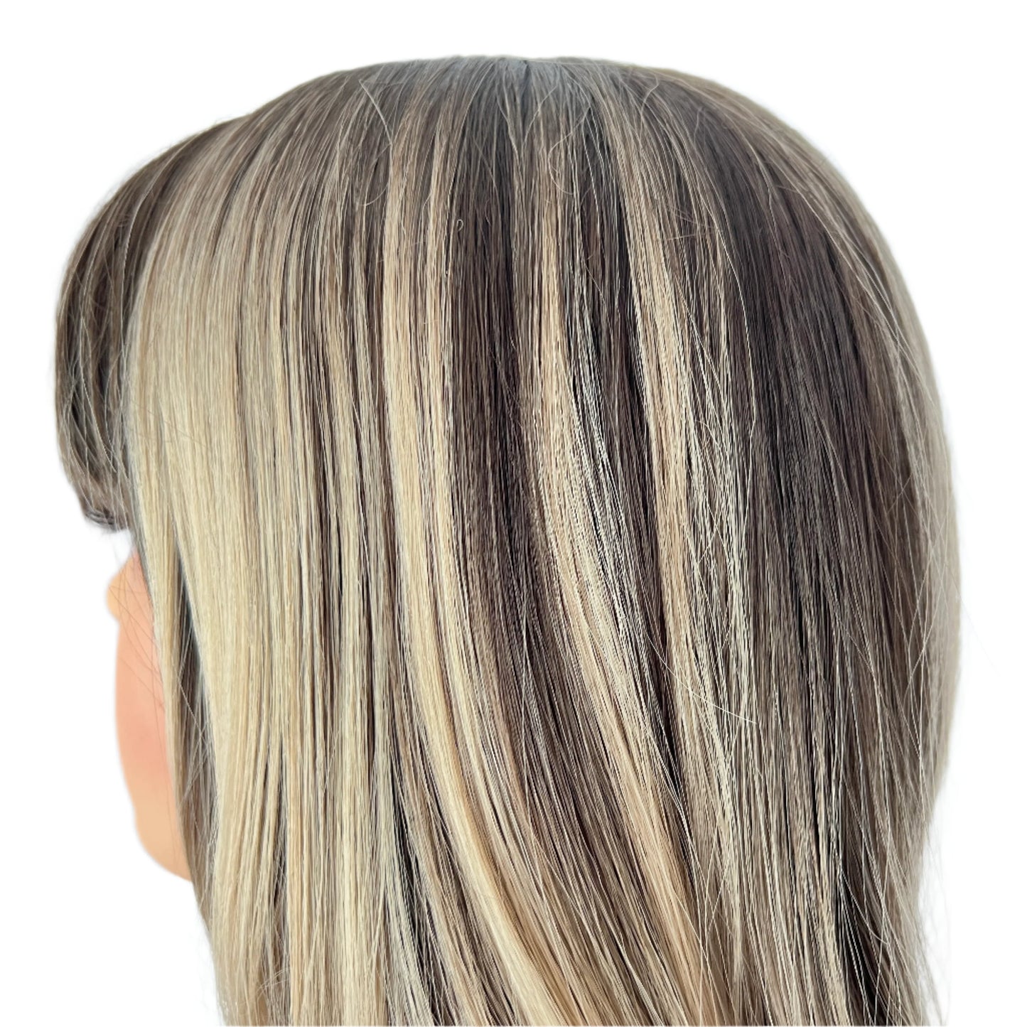 Stella - Brown synthetic wig with highlights