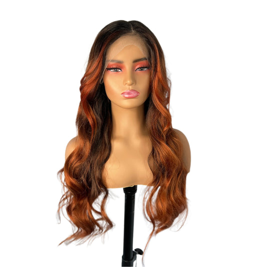 Outre Synthetic Pre-Plucked HD Lace Front Wig - GLORIANA Cajun Spice