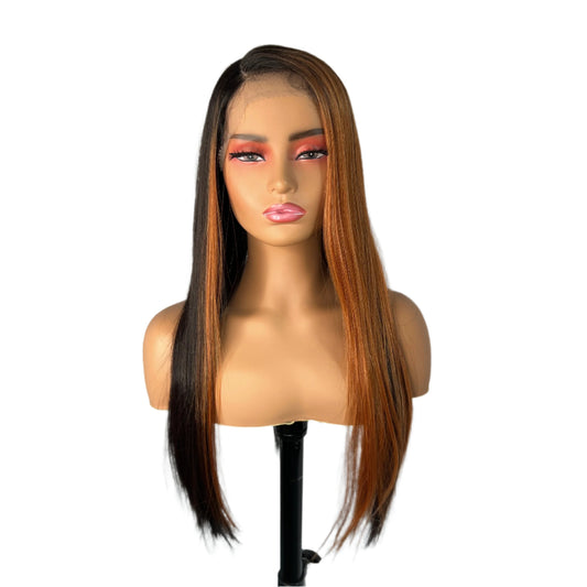 Outre Color Bomb Synthetic Lace Front Wig - Inanna Sunfire night