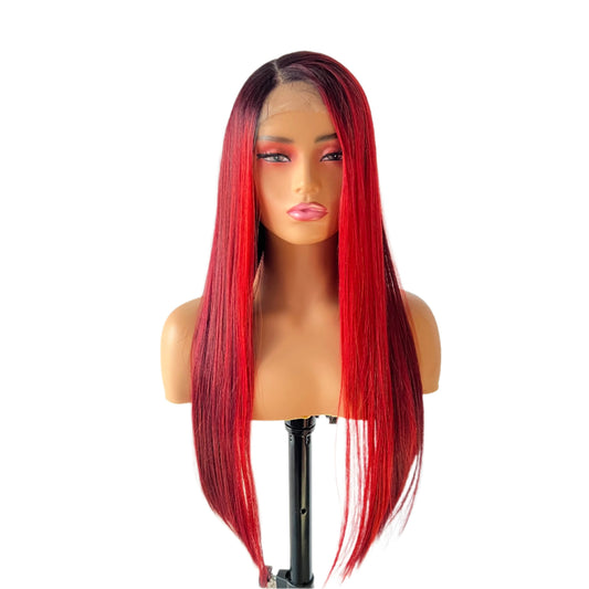 Outre Color Bomb Synthetic Lace Front Wig - Inanna Cherry bomb