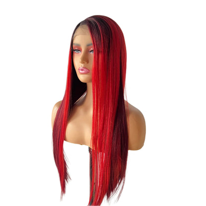 Outre Color Bomb Synthetic Lace Front Wig - Inanna Cherry bomb