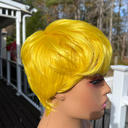 Zury Sis Sassy Lively Spirit Razor Chic Wig - H Boni - YELLOW