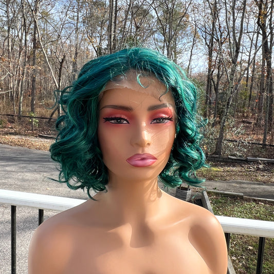 Zury Sis Vivia Synthetic Wig HD Lace Front Wig - Forest Green