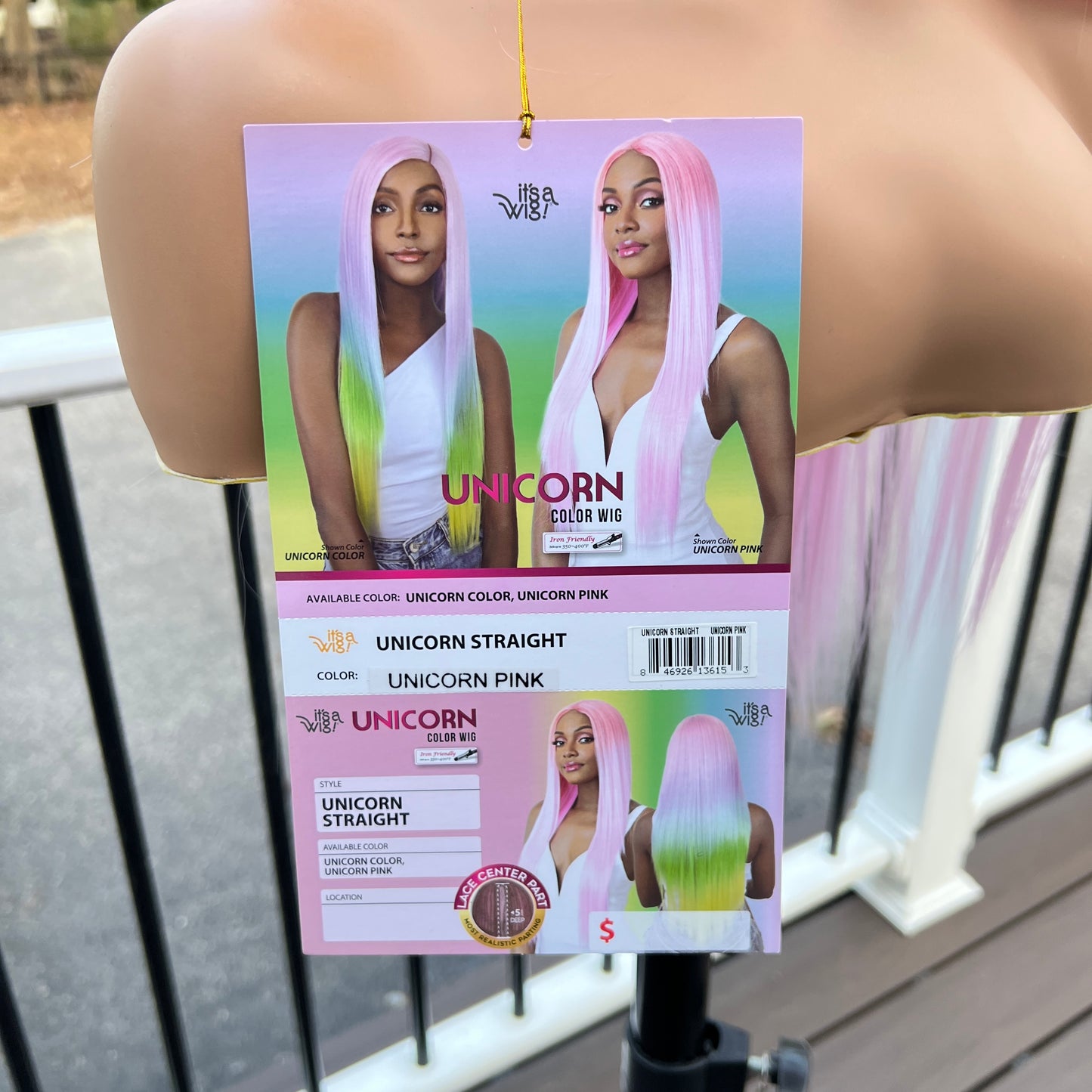 It's A Wig Synthetic Hair Wig Unicorn Straight PINK