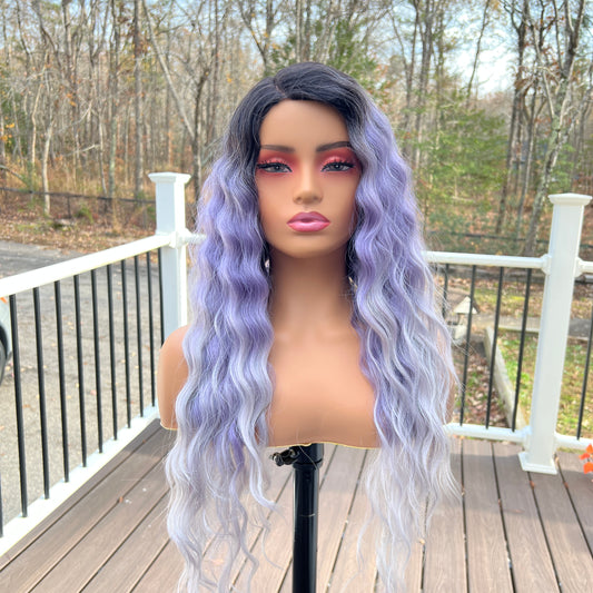 Purple Gray wig IT'S A WIG SWISS LACE PART WIG - SUN DANCE