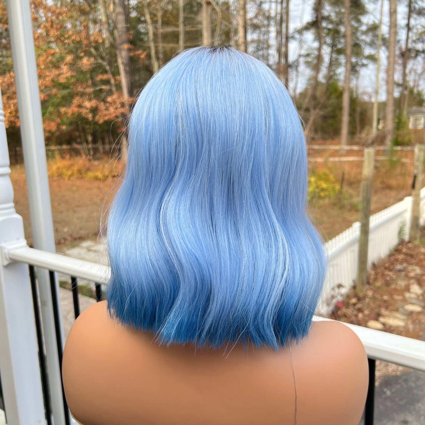 Outre Color Bomb Water Color Ombre JHALAY Lace Front Synthetic Wig - Blue