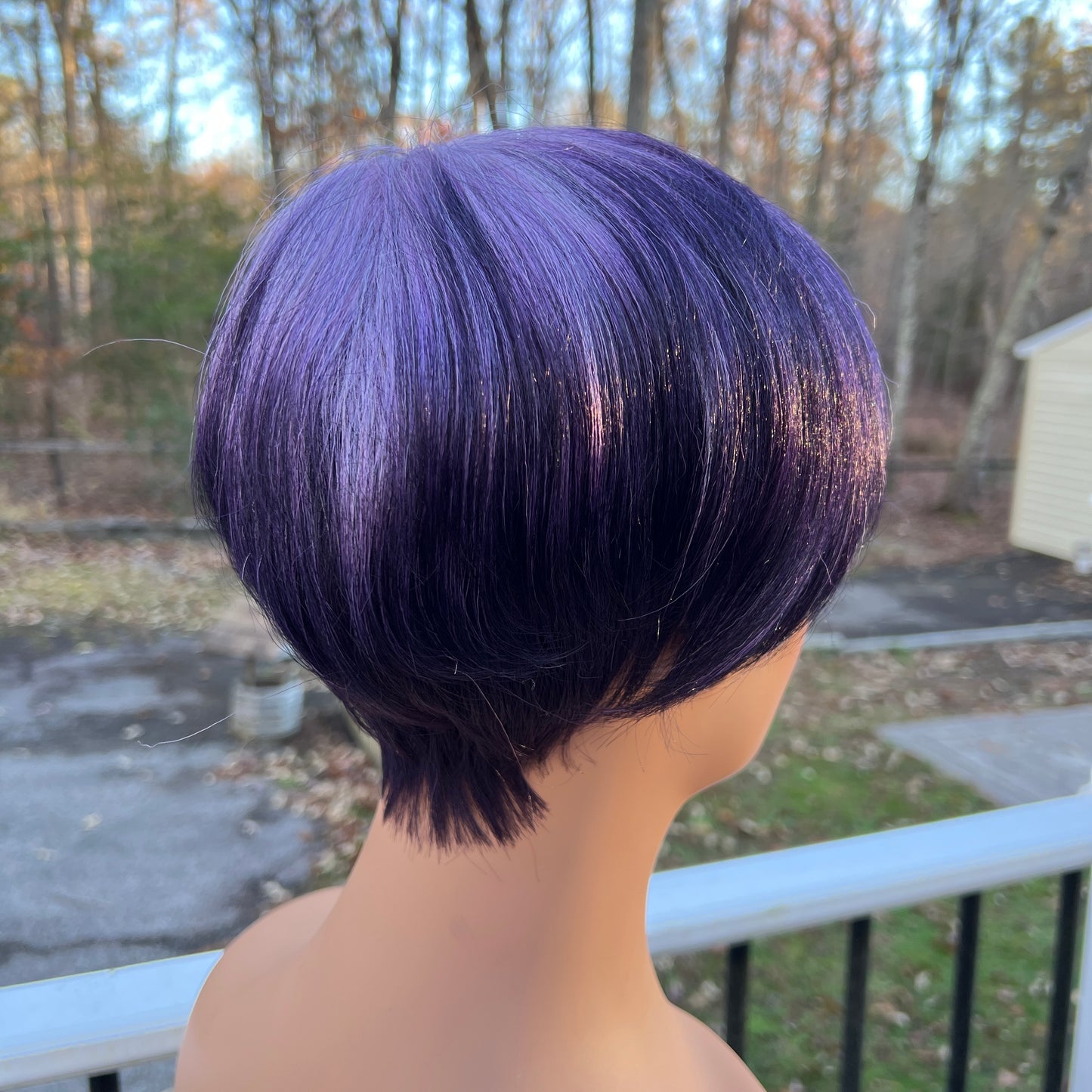 Leah Purple - Ombre Purple Pixie Wig