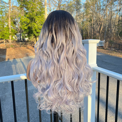 Ellie - Lavender Gray Synthetic Wig