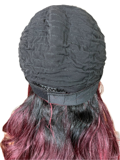 Sophia - 99J 28" Synthetic Headband wig