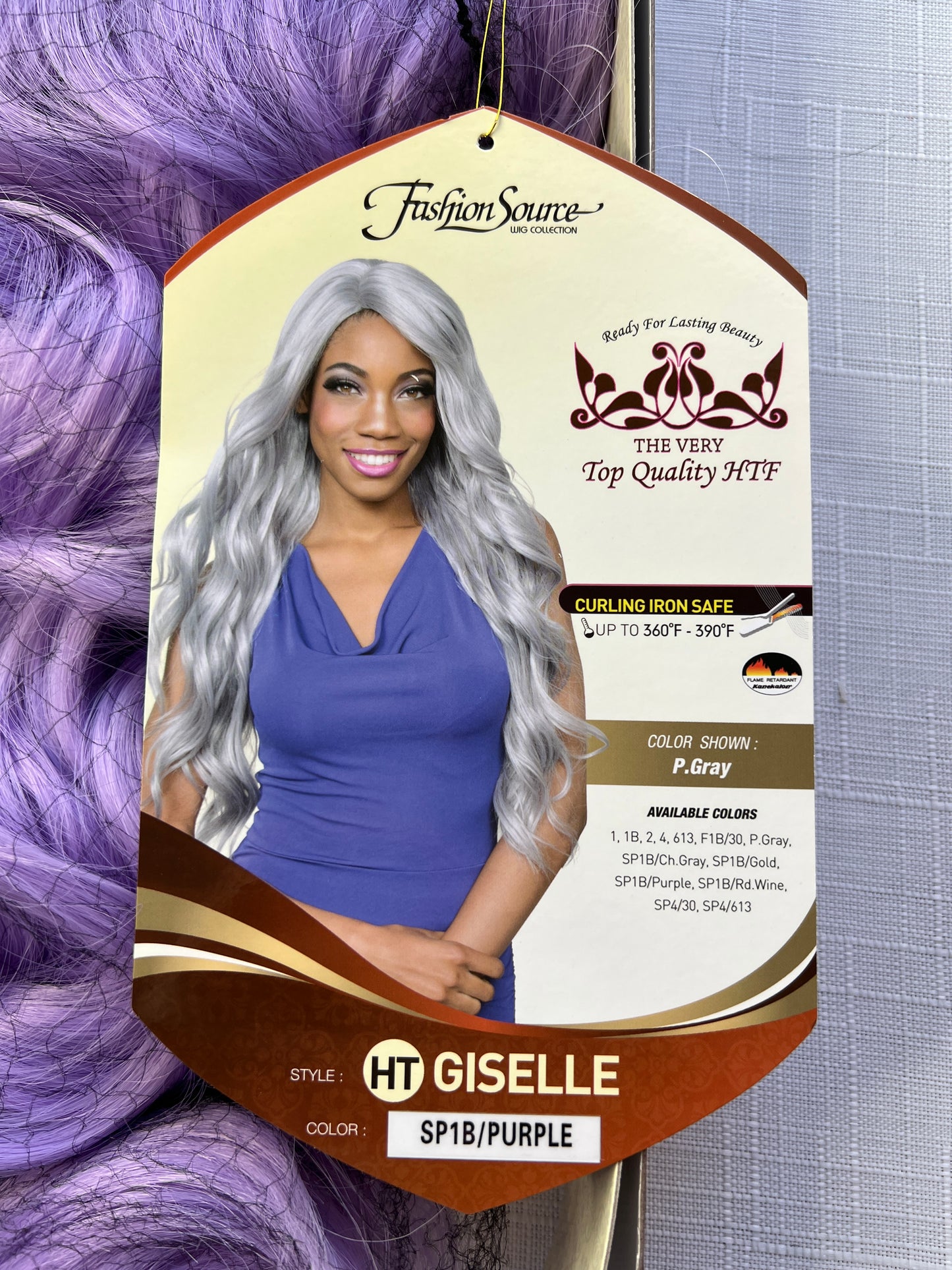 Fashion Source HT-Giselle Wig -SP1B Purple