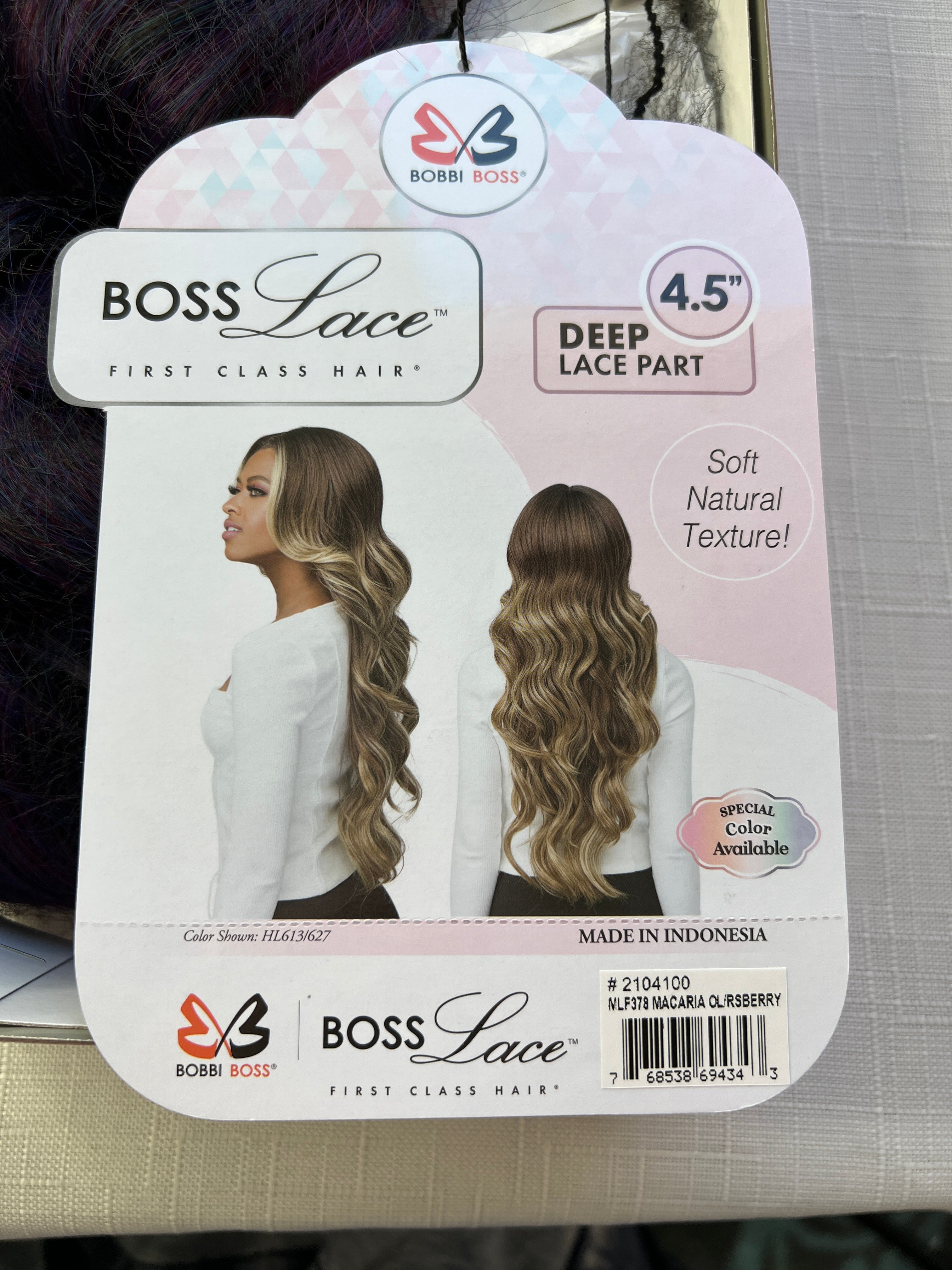 Bobbi Boss MLF378 Macaria 4.5 Deep HD Lace Part Synthetic Wig